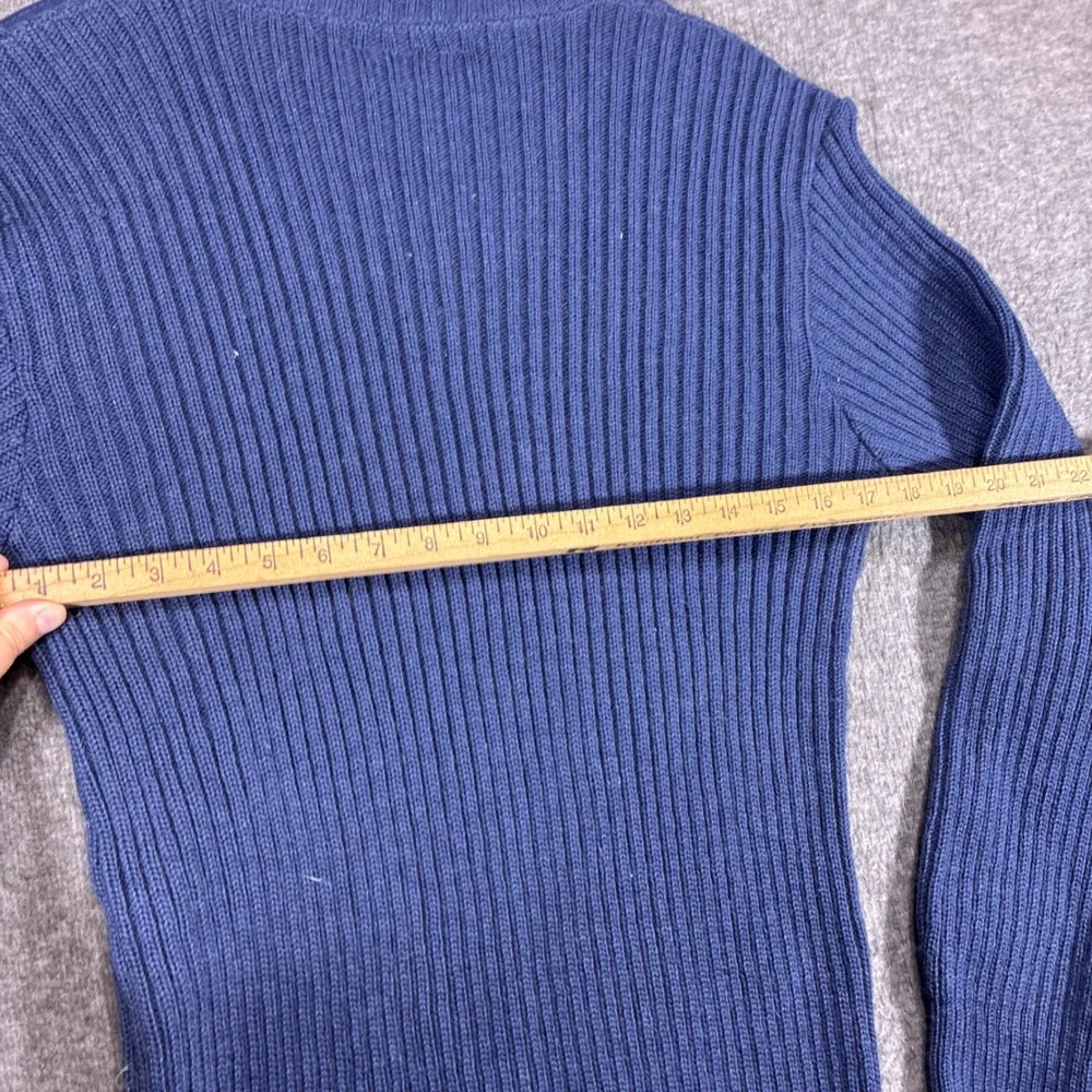 Brigade Quartermasters The Woolly Pully Sweater Mens 46 Blue V-Neck Vintage